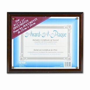 Award-A-Plaque Document Holder, Acrylic/Plastic, 10-1/2 X 13