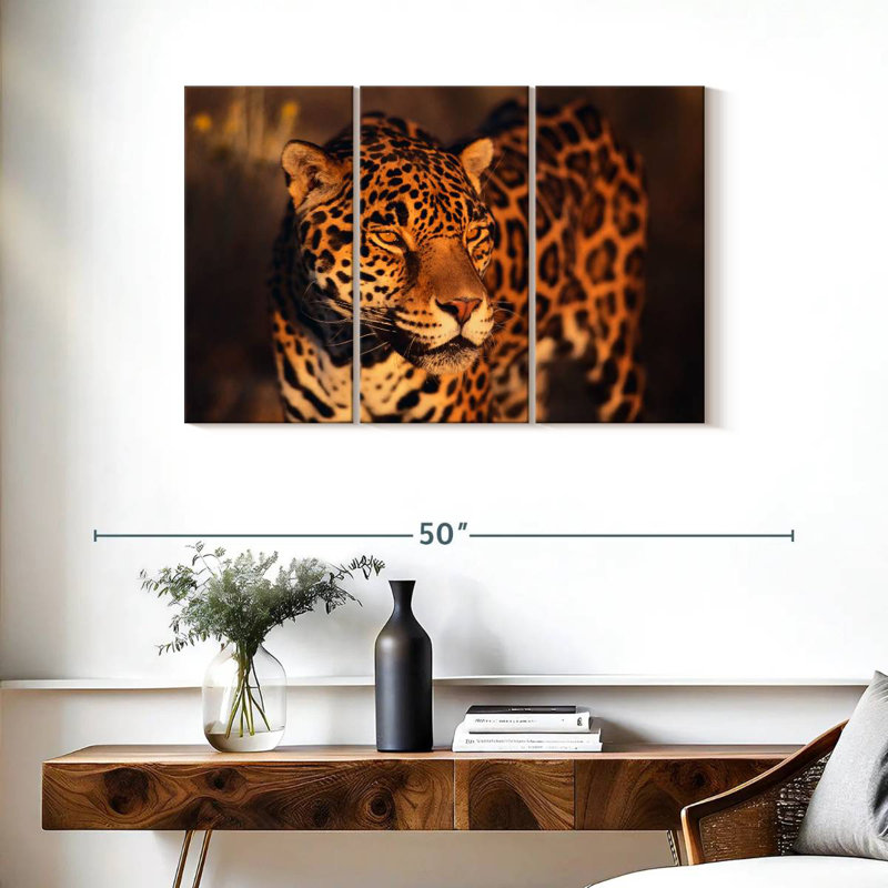 Brampt Jaguar Under The Sun, 24" H x 38" W