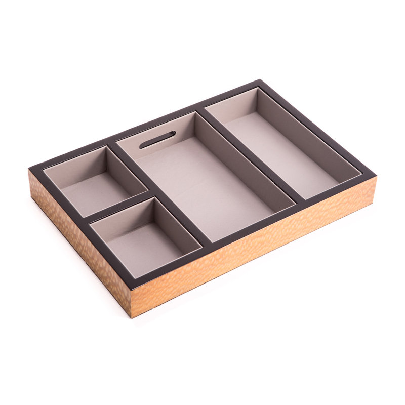 Wood Jewellery Organizer Tray, Lace