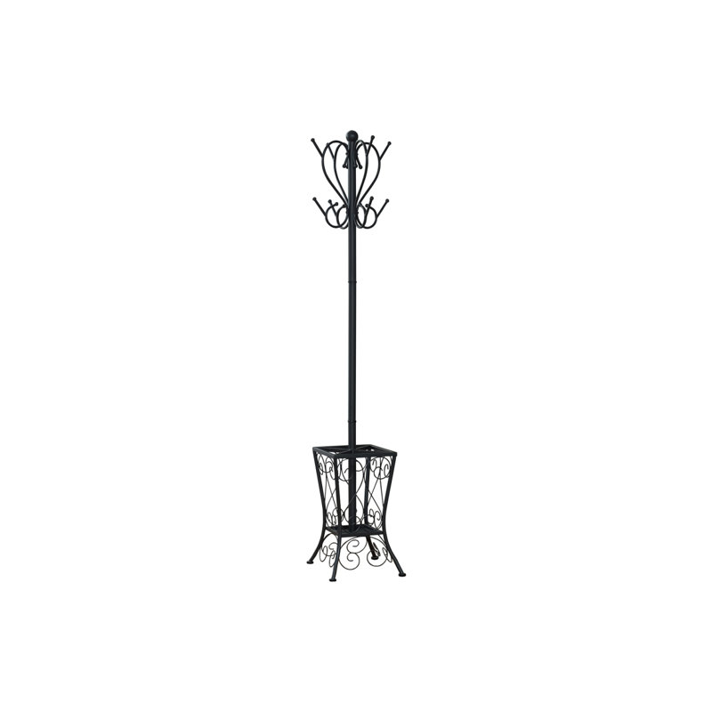 Coat Rack, Hall Tree, Free Standing, 8 Hooks, Entryway,