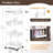 4-Tier Rolling Multi-Purpose Trolley With Drawers,Practical & Versatile Storage Trolley With Plastic Shelves & Lockable Wheels-1215702991
