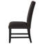 Chaise d'appoint Bernson rembourrée en tissu gris anthracite Parson-1507423283