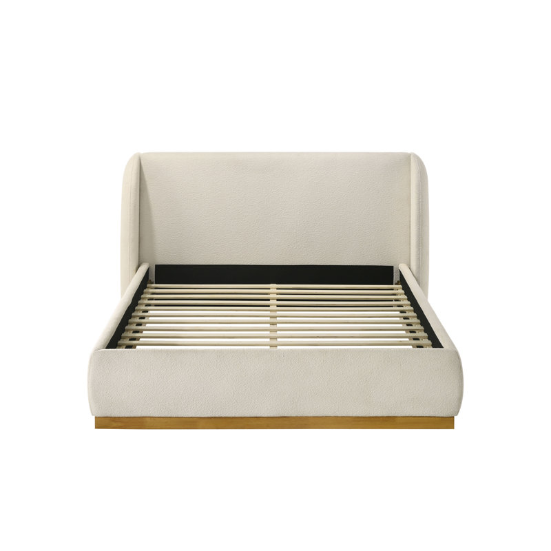Cantero Boucle Wingback Platform Bed, King