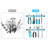 8 Pcs 12'' Magnetic Tool Holder Strip