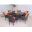 MALAGA 6 Seater Stacking Dining Set