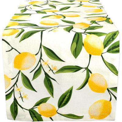 Chemin de table - jaune, citron, décor de table