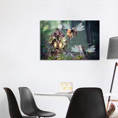 Fairy Piglets by Karen Burke - Wrapped Canvas Gallery-Wrapped Canvas Giclée