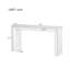 Console élégante Mirod, conception de foyer, simple et fonctionnelle avec plateau en placage de bois de haute qualité, polyvalente pour le couloir, le salon ou le vestibule-303341002