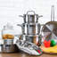 9 - Piece Stainless Steel Cookware Set