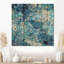Chritine - art mural floral sur bois de pin naturel-109492451