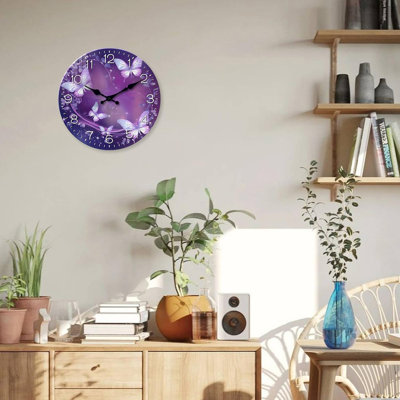 Butterfly Wall Clocks Battery Operated