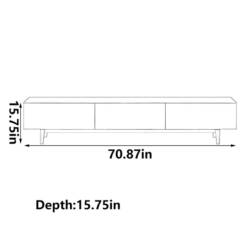 Meuble télé Classic Home, 70.87"