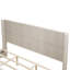 Structure de lit plateforme en bois massif avec tête de lit, aucun sommier nécessaire, lit sur pied, assemblage facile, très grand lit, beige-318401047-318401066