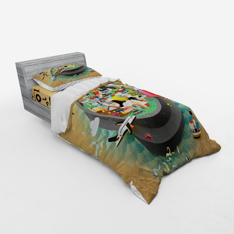 Polyester Paisley Duvet Cover, Twin XL Duvet Cover + 2 Additional Pieces
