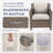 Jenesys Outdoor Wicker Club Chairs & Side Table Set - Weather-Resistant-257190033