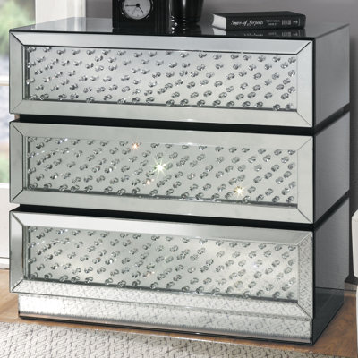 Theon 32'' Glass Top Console Table