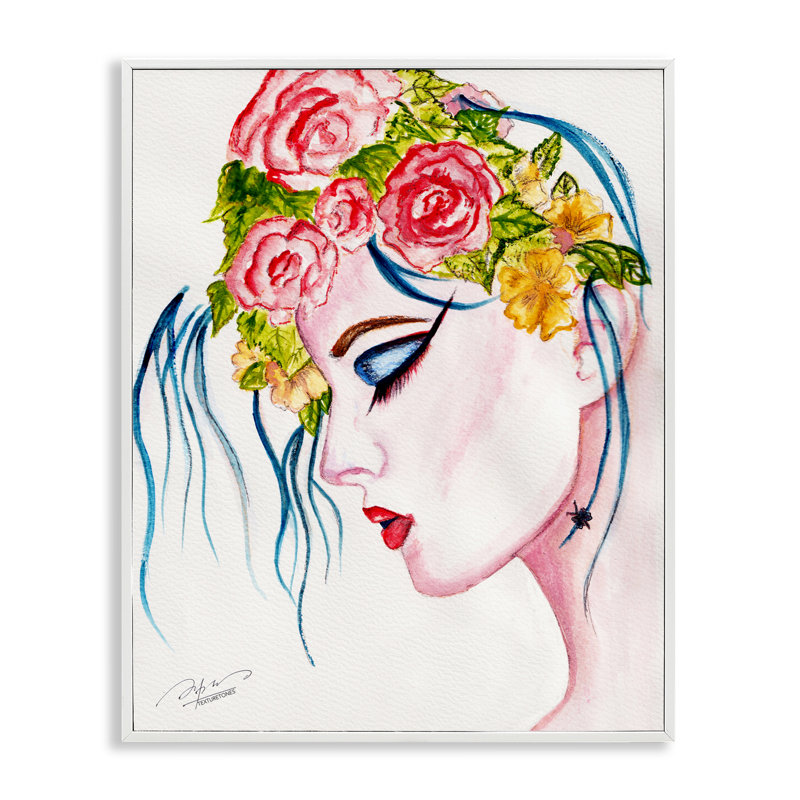 Giclée abstraite féminine élégante, conçue par Texturetones, H 30 po x l 24 po, Estampe numérique encadrée blanc bord de mer