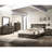Rustic Brown Contemporary King Bed With Wood Frame, Slat Headboard, In One Box, Bedroom Setup Box For Decor-1280618694