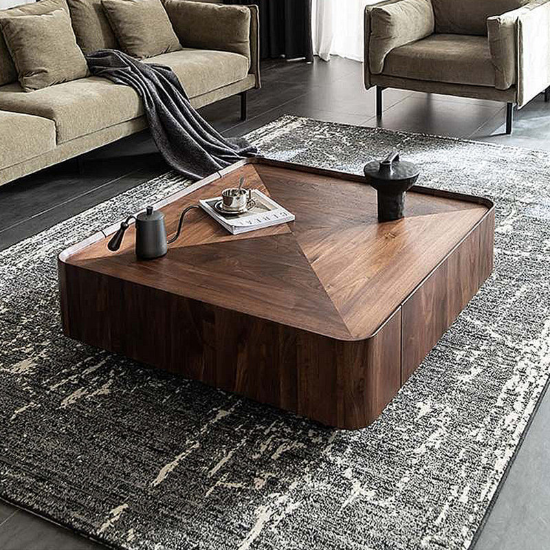 Table basse Minimalist, H 12,2 po x l 39,37 po x P 39,37 po