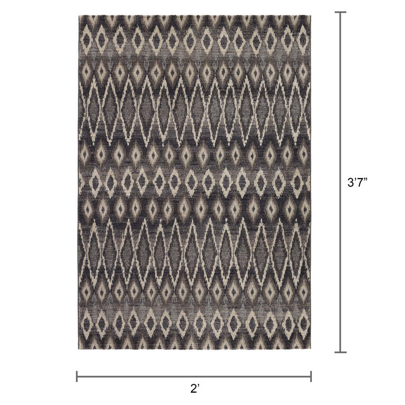 Ianthe Ikat Indoor Rug, Rectangle 2' x 3'7"