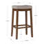 Tabouret de comptoir et de bar en bois massif sans dossier avec siège rembourré Bartonville-866721043-875261410