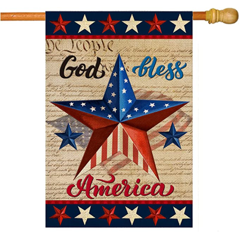 Drapeau de jardin en polyester 28 x 40 po Gulianna