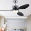Ventilateur de plafond 52 po avec pales en ABS avec lumières et télécommande CC