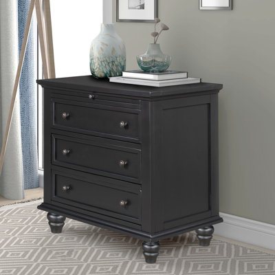 Armoire de rangement à 3 tiroirs, table de bout avec plateau coulissant
