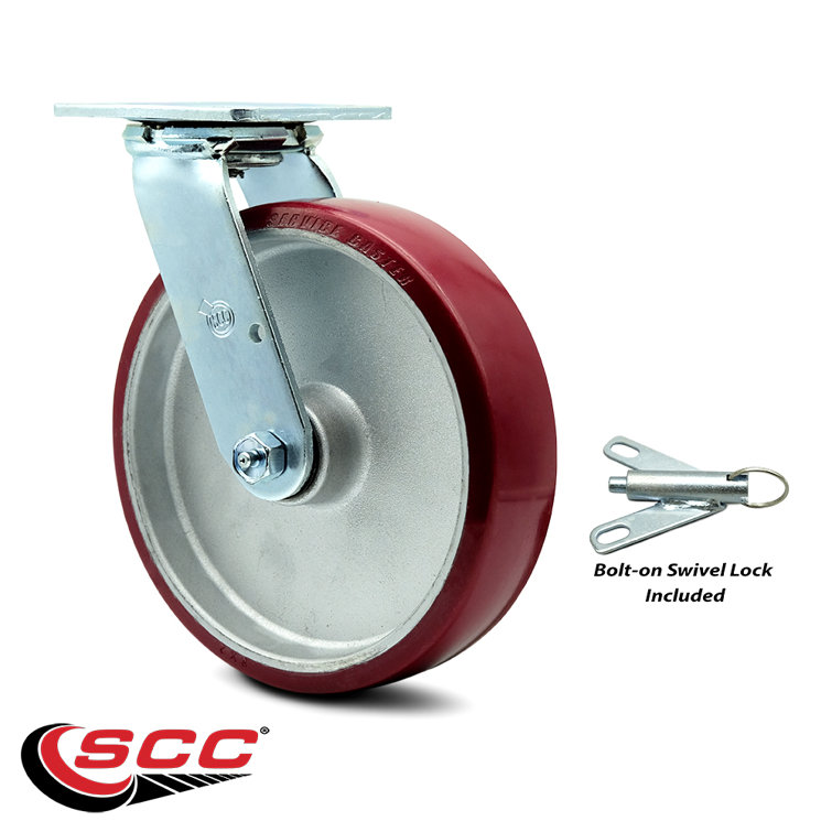 Service Caster Stainless Steel Poly on Aluminum Swivel Caster - Wayfair  Canada