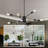 8-Light Dimmable Sputnik Chandelier Modern Linear Pendant Light-211694273
