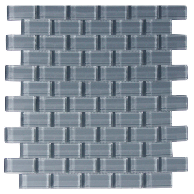 Carreau de mosaïque en verre 1 po x 2 po Cerium Ocean, Ocean - Carton of 11 Sheets (11 Sq Ft)
