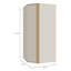 Tamarian 1 Door Manufactured Wood Wardrobe