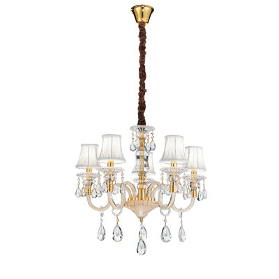 Rocco 5 - Light Shaded Chandelier