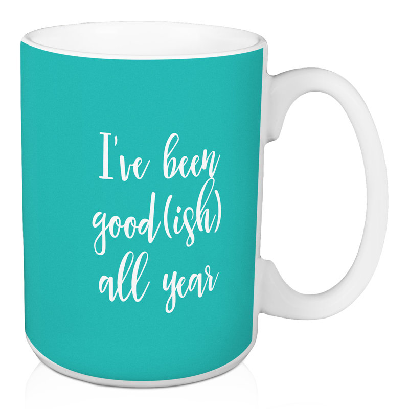 Tasse à café i good (bleuté) the year Hagans, Bleu sarcelle