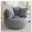 Grande chaise en velours côtelé avec bourre-736354334