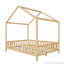 Lit de plancher en forme de maison avec auvent et balustrades hautes-845560665-845560646