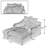 Modern Cushioned Lounge Compression Sofa