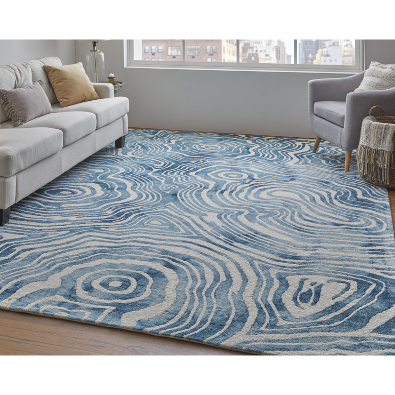 Marengo Performance Wool Abstract Indoor Rug, Rectangle 9'2" x 9'6"