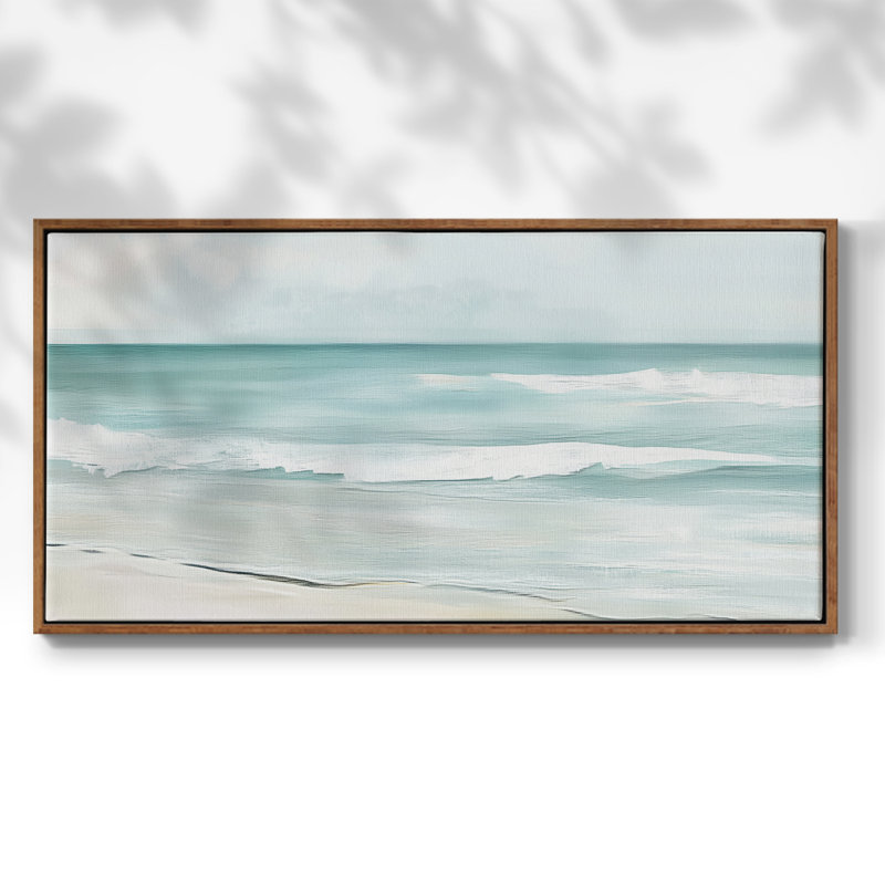 Nautical Series-CCL III - Toile tendue avec châssis encadré - Prêt à être accroché, Noyer, H 17 po x l 33 po
