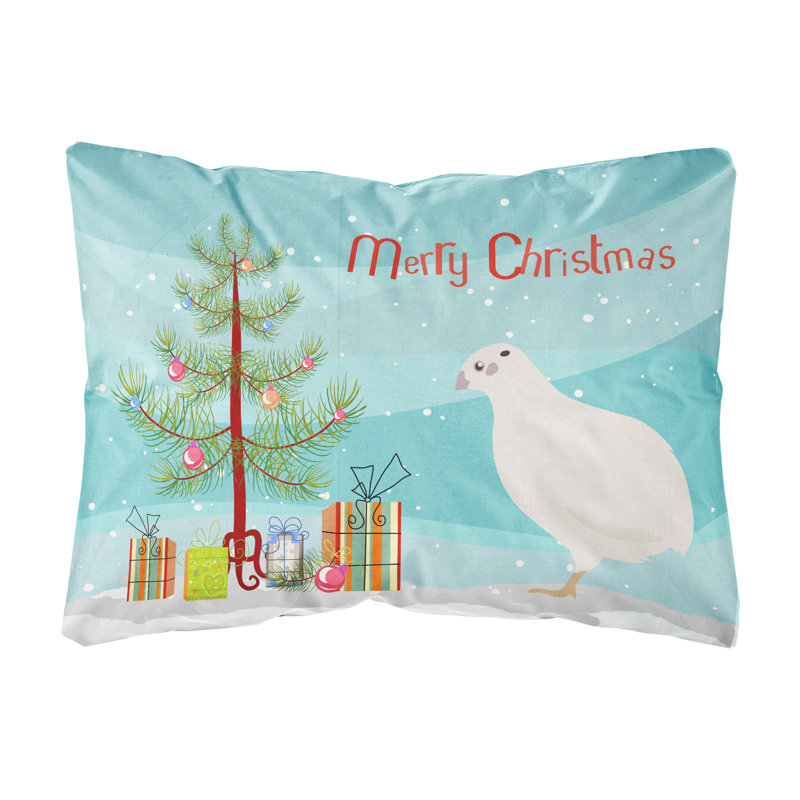  Coussin intérieur / extérieur Texas Quail Christmas
