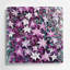 Aquarelle botanique 28, art mural mauve en métal-449062510