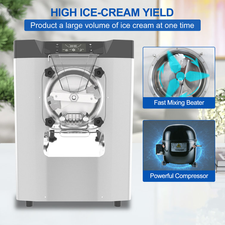 Altairan Soft Serve Ice Cream Maker, 2200W Commercial Soft Ice Cream Machine  With Touch Screen Panel For Restaurant Home Party