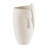 Hans Ansit Cream Abstract Contemporary Face Matte Ceramic Sculpture Decorative Planter Vase
