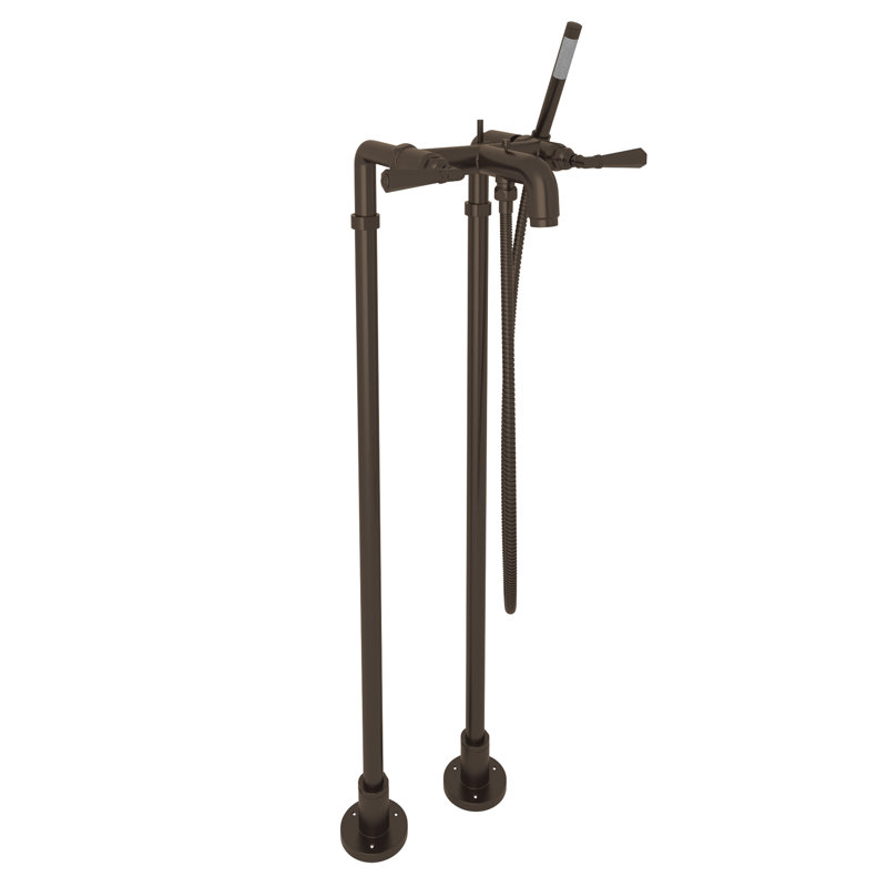 San Giovanni™ Floor Mounted Tub Filler, Tuscan Brass, Level