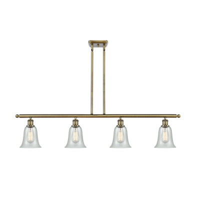 Luminaire suspendu pour îlot de cuisine 4 lumières linéaires Perine