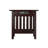 Jarrah Solid Wood End Table and Built-In Outlets-413790813-413790816