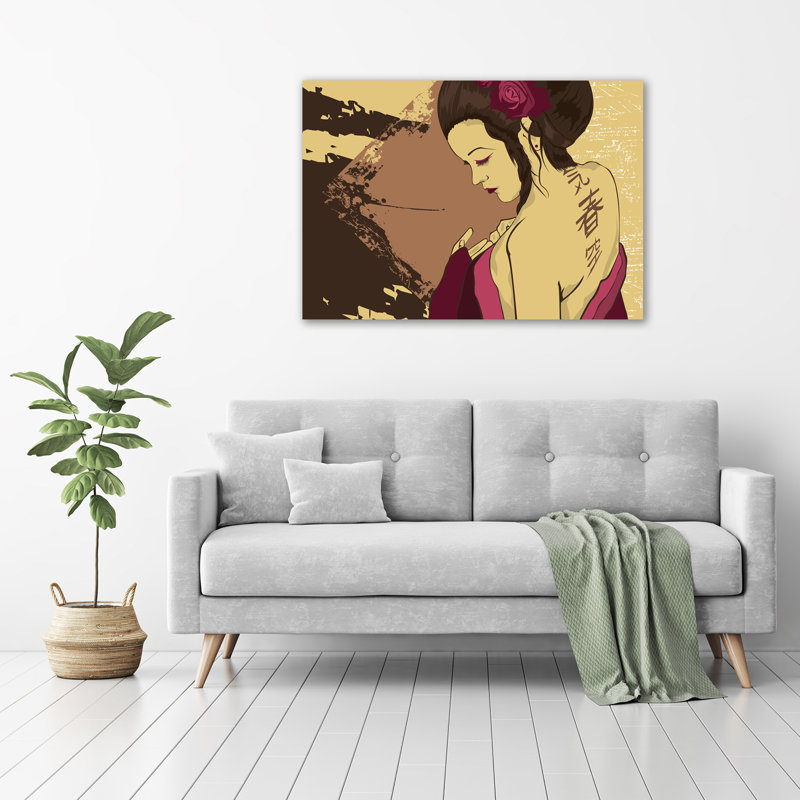 Geisha - Wrapped Canvas Print