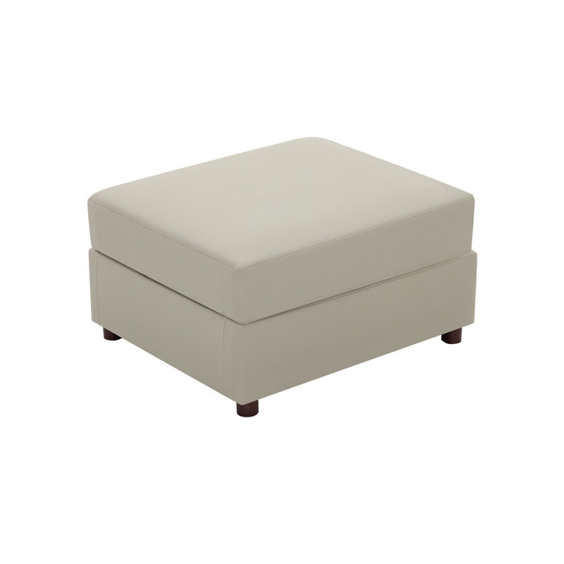 Repose-pieds modulaire Marybelle en similicuir rembourré compatible avec les canapés modulaires de la collection Marybelle