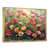 Toile avec cadre flottant or