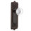 Egg & Dart Plate avec bouton de porte rond en cristal transparent